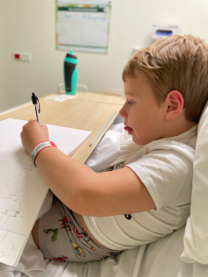 Charlie's hospital drawing