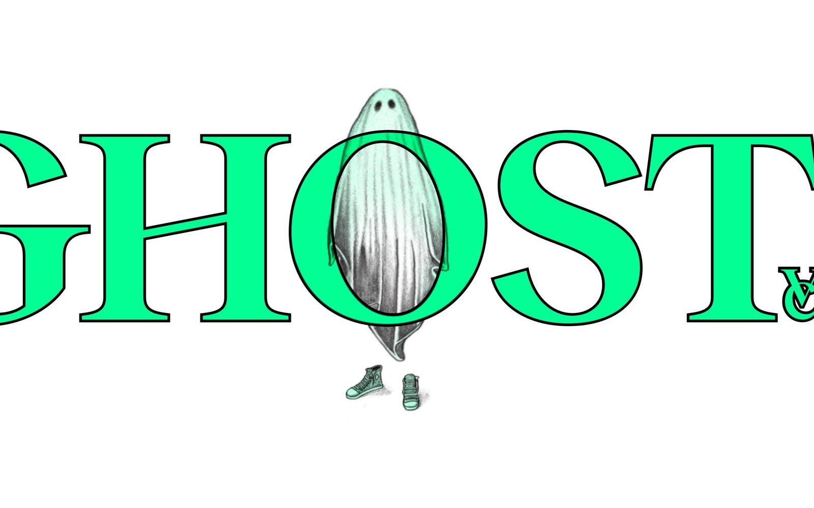 Ghost VC — illustrated ghost figure and abandoned sneakers