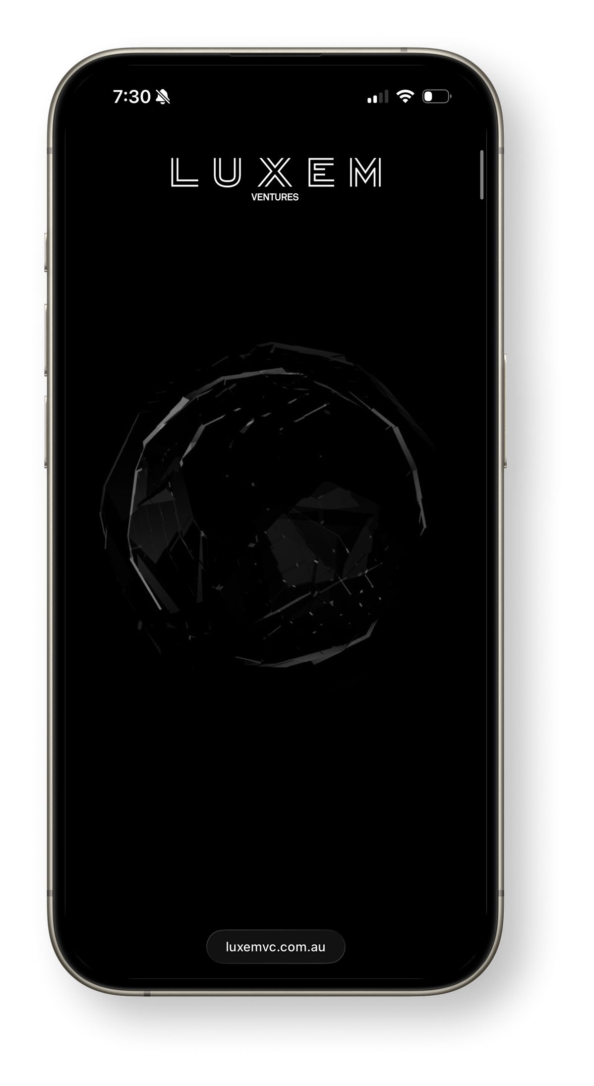 LUXEM mobile intro