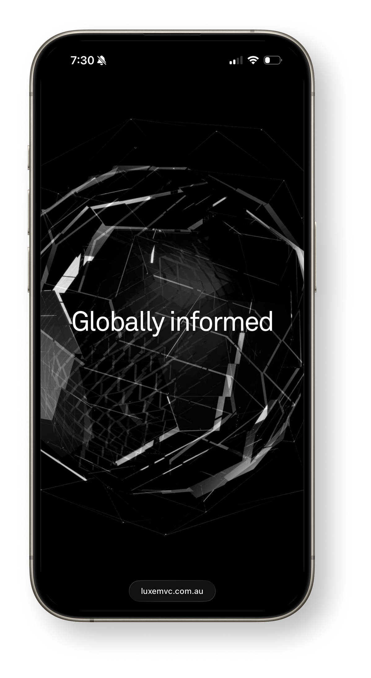 LUXEM mobile intro